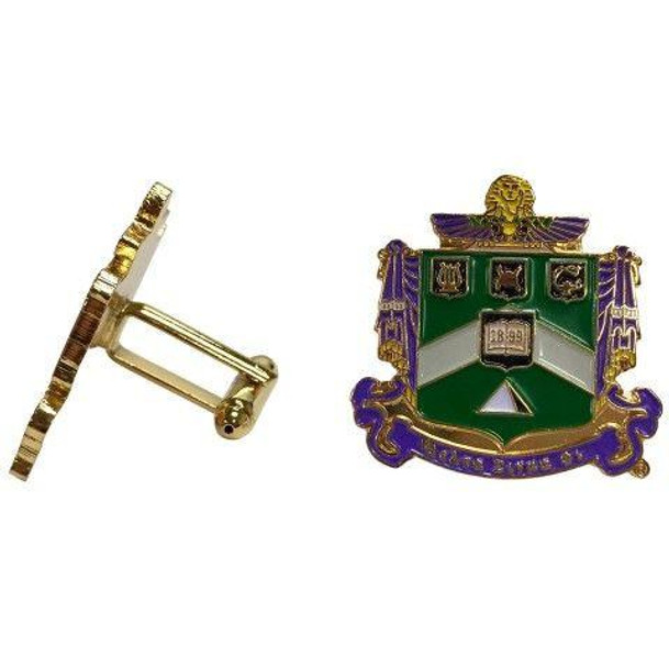  Delta Sigma Phi Color Crest - Shield Cuff links-ON SALE! 
