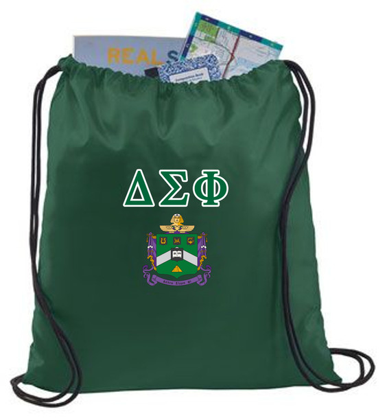 Delta Sigma Phi Crest - Shield Cinch Sack