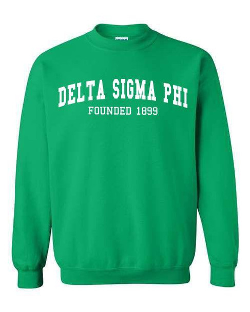  Delta Sigma Phi Fraternity Founders Crew Sweatshirt 