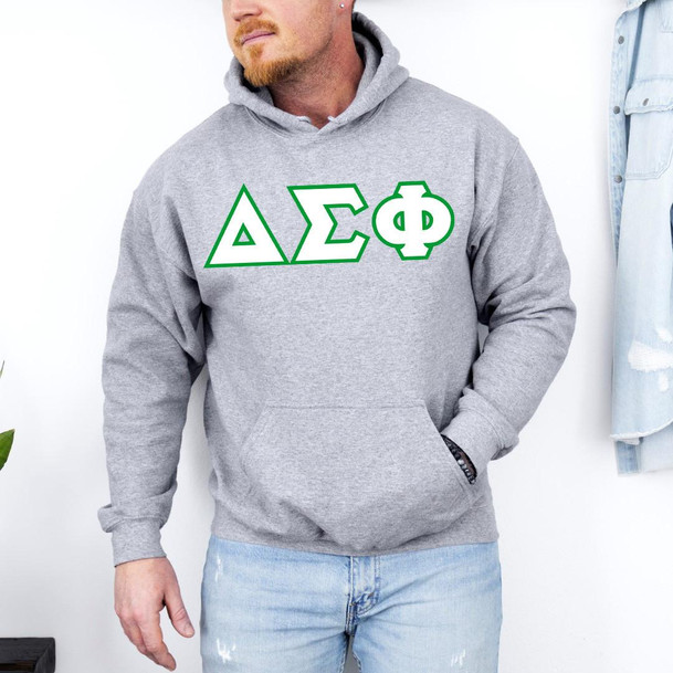  Delta Sigma Phi Custom Twill Hooded Sweatshirt 
