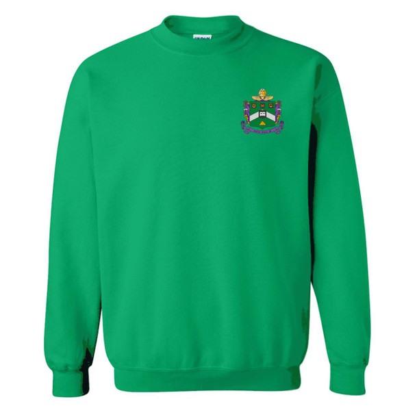  DISCOUNT-Delta Sigma Phi World Famous Crest - Shield Crewneck Sweatshirt - Best Value 