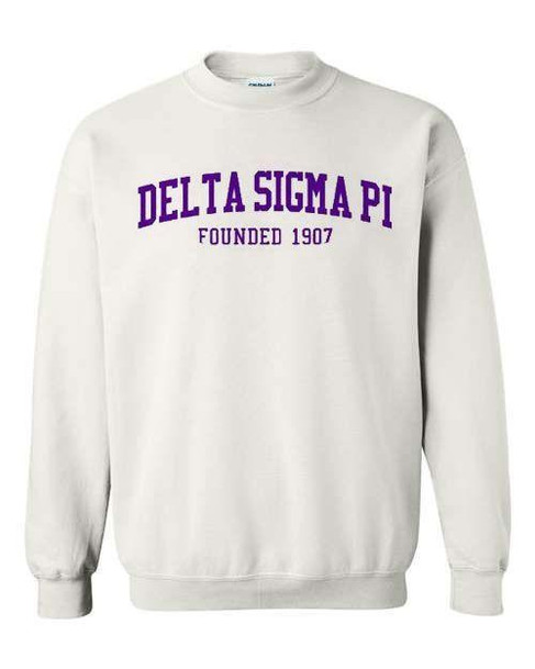  Delta Sigma Pi Fraternity Founders Crew Sweatshirt 