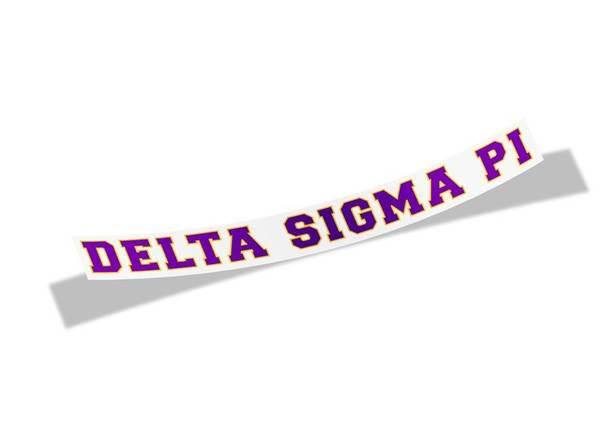 Delta Sigma Pi Long Window Sticker