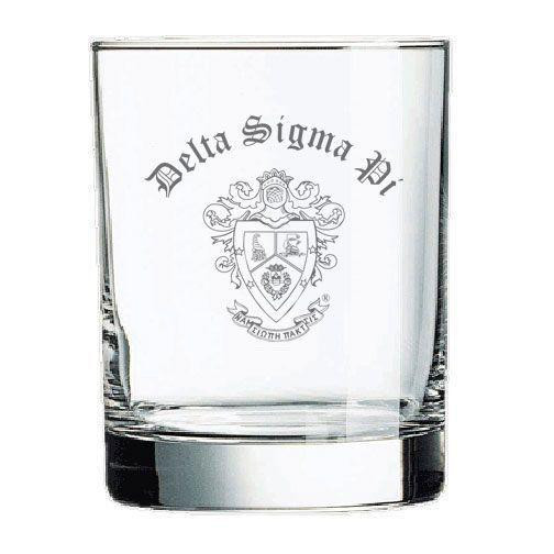 Delta Sigma Pi Old Style Glass