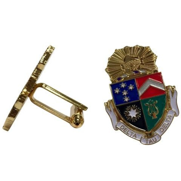 Delta Tau Delta Color Crest - Shield Cuff links