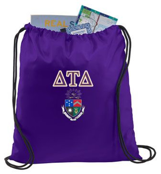 Delta Tau Delta Crest - Shield Cinch Sack