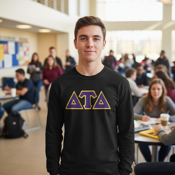 DISCOUNT Delta Tau Delta Lettered Long sleeve