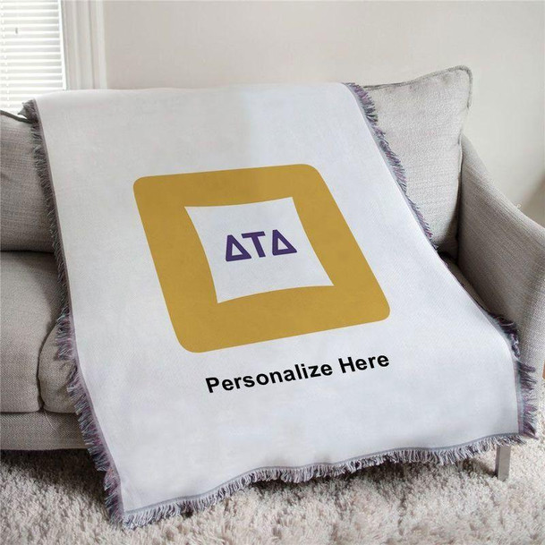  Delta Tau Delta Badge Afghan Blanket Throw 