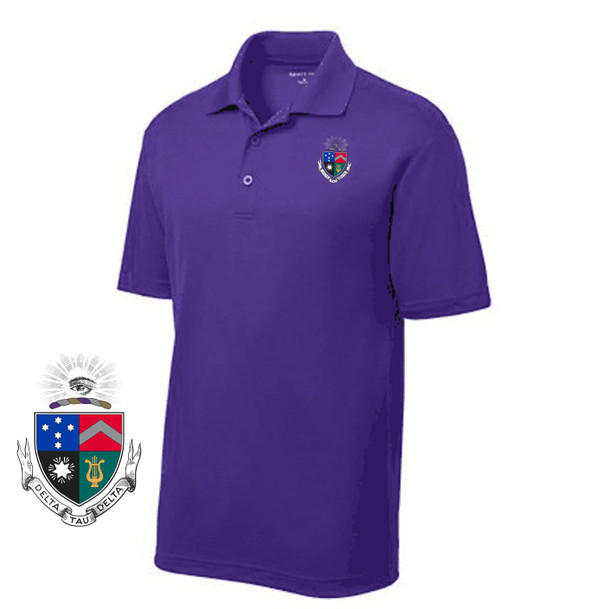 DISCOUNT-Delta Tau Delta Emblem Polo