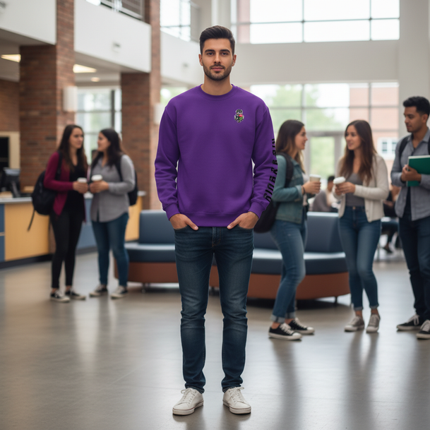 DISCOUNT-Delta Tau Delta World Famous Crest - Shield Crewneck Sweatshirt - Best Value