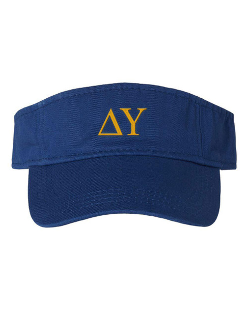  Delta Upsilon Greek Letter Visor 
