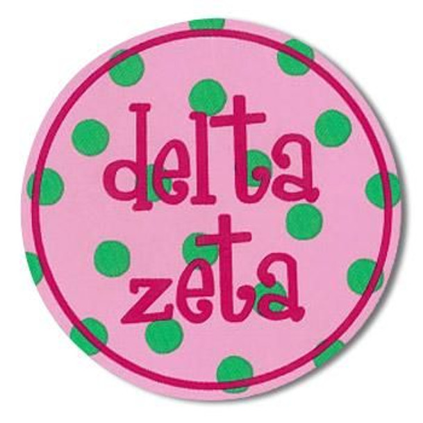 Delta Zeta Bumper Stickers 4" Round