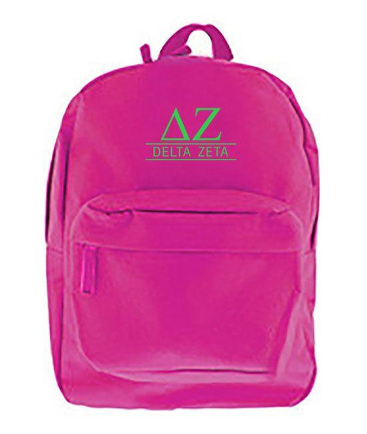  Delta Zeta Custom Text Backpack 