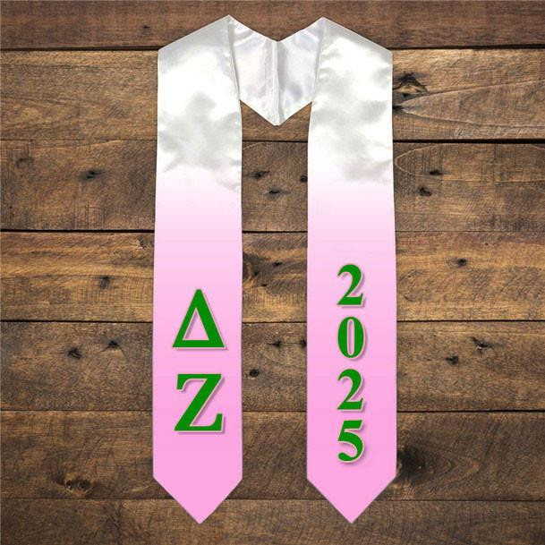 Delta Zeta Extra Fancy Greek Graduation Stole W Year 