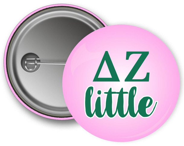 Uptown Greek Delta Zeta Little Button 