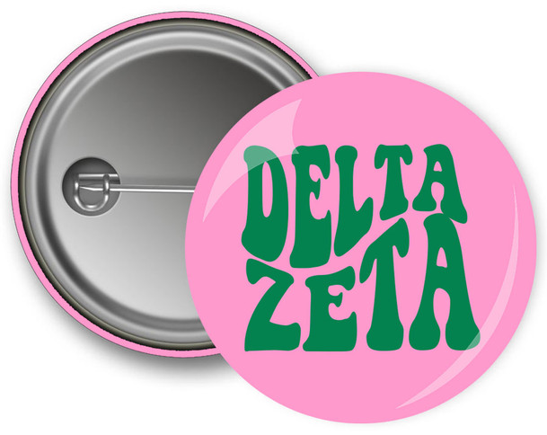 Delta Zeta Bulky Text Button