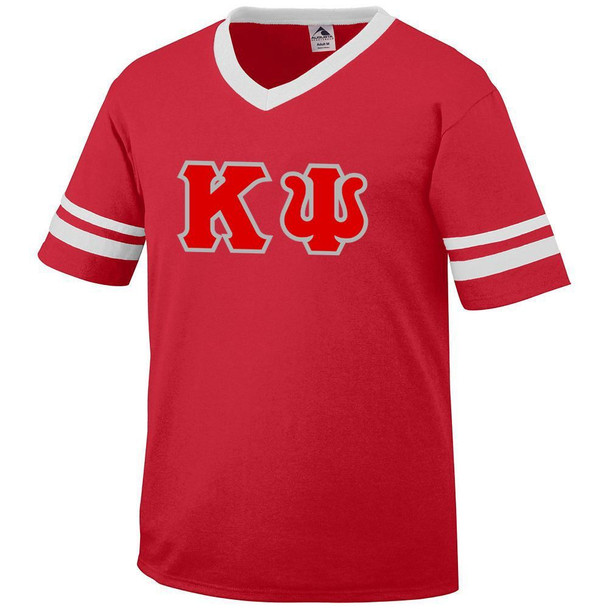 DISCOUNT-Kappa Psi Jersey With Greek Applique Letters