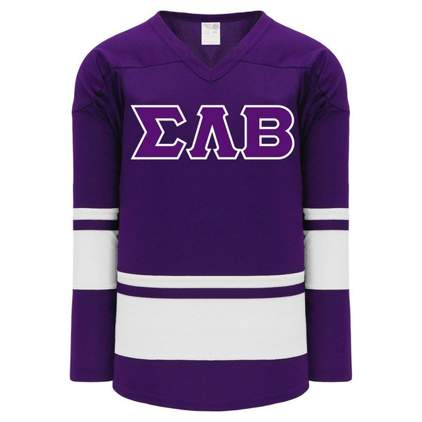 DISCOUNT-Sigma Lambda Beta Breakaway Lettered Hockey Jersey