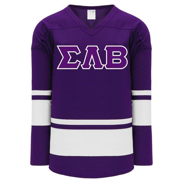  DISCOUNT-Sigma Lambda Beta Breakaway Lettered Hockey Jersey 