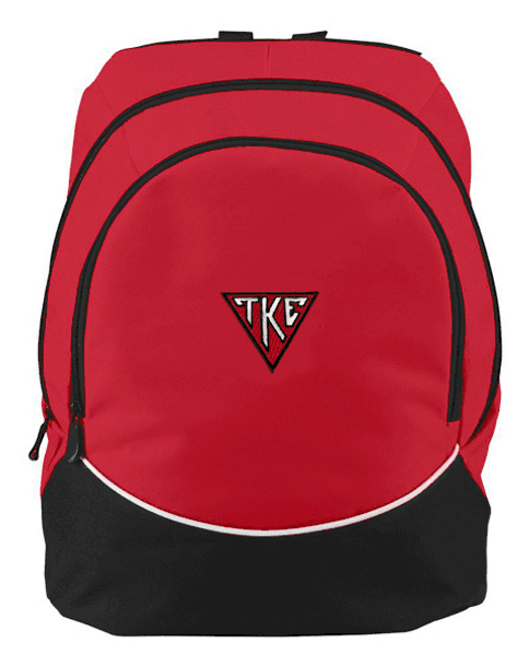 DISCOUNT-Tau Kappa Epsilon House Plate Triangle Backpack