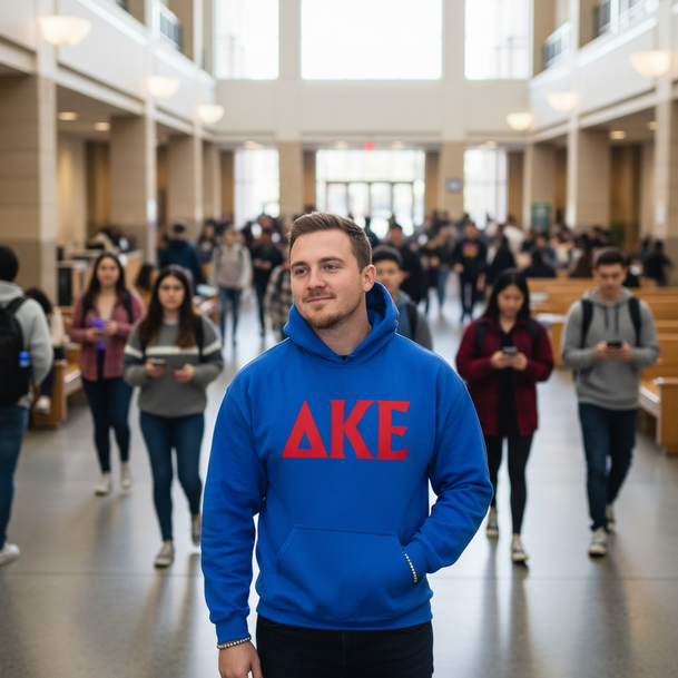 Delta Kappa Epsilon letter Hoodie