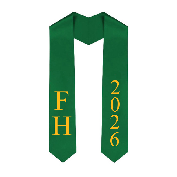 FarmHouse Fraternity Greek Lettered Graduation Sash Stole With Year - Best Value