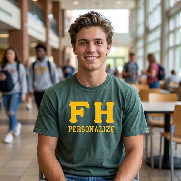 FarmHouse Fraternity Greek Custom Comfort Colors Heavyweight T-Shirt