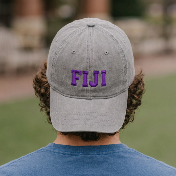 FIJI Fraternity - Phi Gamma Delta Pigment Dyed Baseball Cap