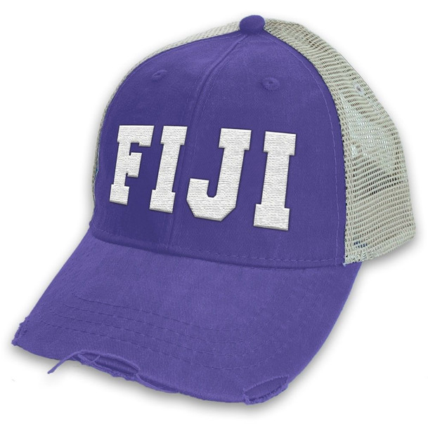 FIJI Distressed Trucker Hat