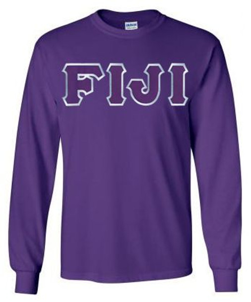 DISCOUNT FIJI Fraternity Lettered Long sleeve