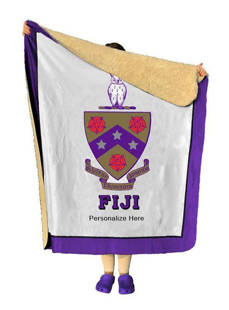 FIJI Fraternity - Phi Gamma Delta Sherpa Lap Blanket 