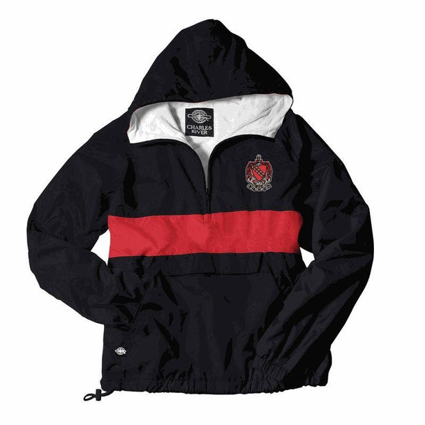  Fraternity & Sorority Greek Emblem Windbreaker Pullover 