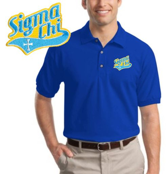 DISCOUNT-Fraternity Tail Emblem Polo