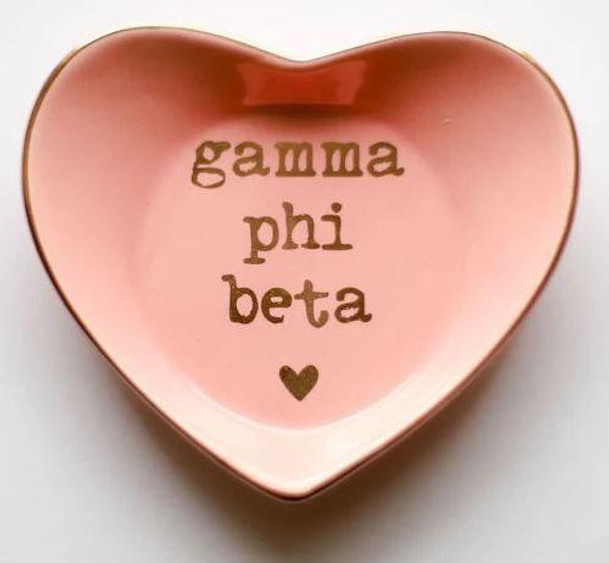 Sorority Shop Gamma Phi Beta Ceramic Ring Dish 