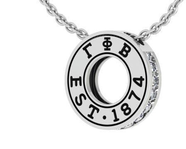  Gamma Phi Beta Circle Established Charm Necklace - ON SALE! 