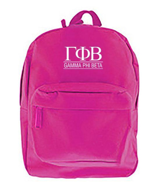  Gamma Phi Beta Custom Text Backpack 