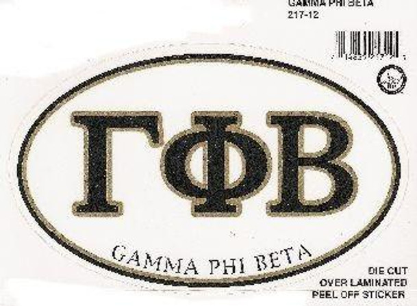  Gamma Phi Beta Euro Style Sticker 