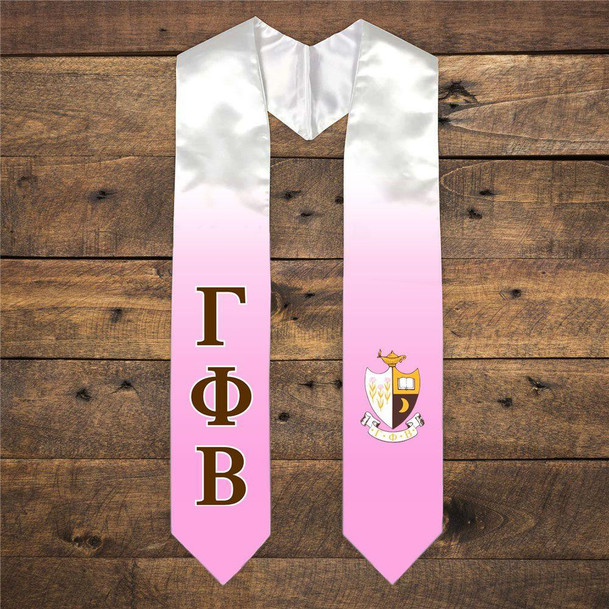  Gamma Phi Beta Extra Fancy Simple Greek Graduation Stole W Crest 