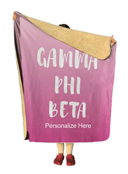 Gamma Phi Beta Gradient Sherpa Lap Blanket