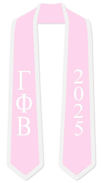  Gamma Phi Beta Graduation Sash Stole w/ Year 