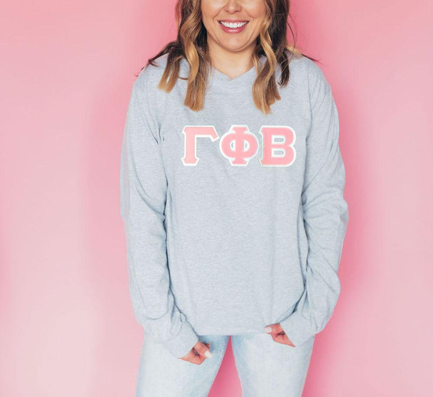  DISCOUNT Gamma Phi Beta Lettered Long Sleeve Tee 