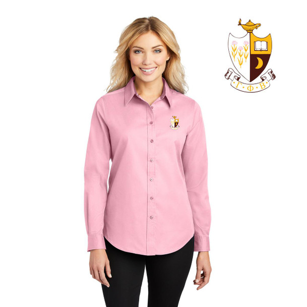  DISCOUNT-Gamma Phi Beta Long Sleeve Oxford 