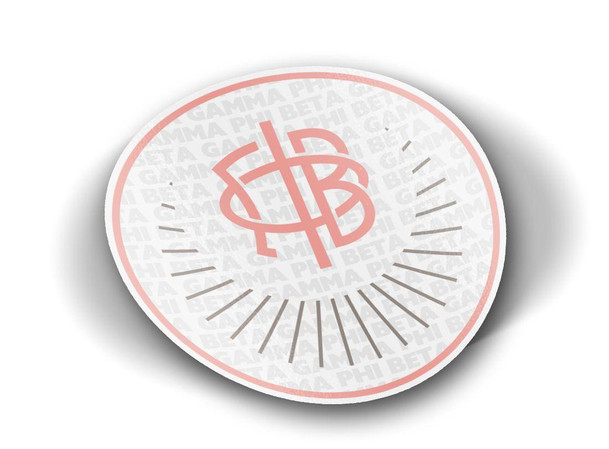  Gamma Phi Beta Mascot Round Decals 