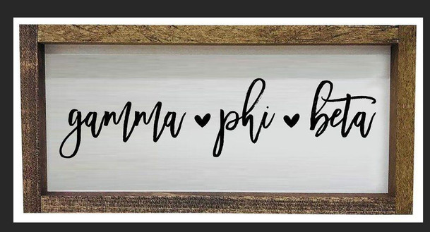 Sorority Shop Gamma Phi Beta Script Wooden Signs 