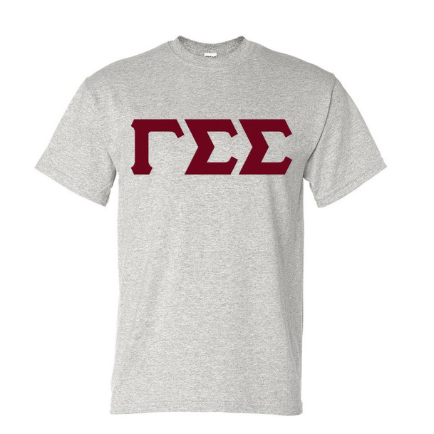 Gamma Sigma Sigma Discount Twill Lettered Tee