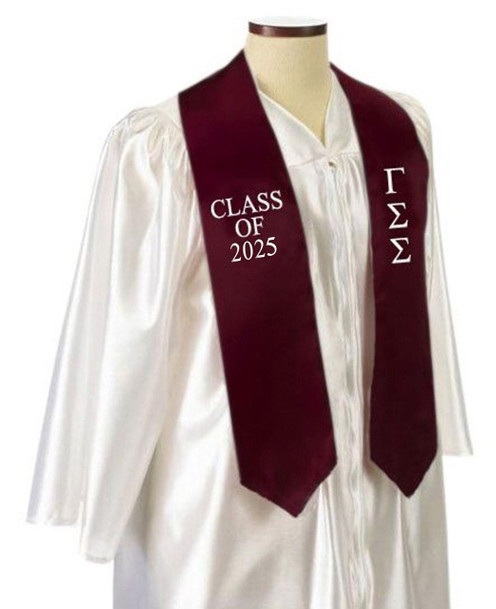  Gamma Sigma Sigma Embroidered Graduation Sash Stole 