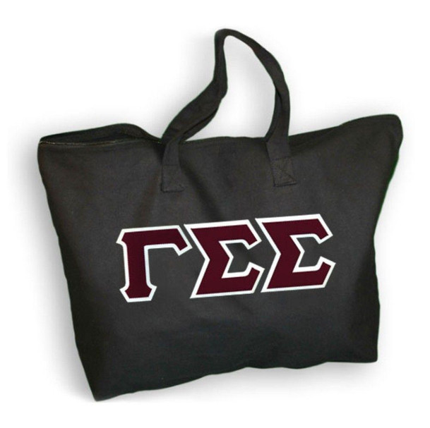  DISCOUNT- Gamma Sigma Sigma Lettered Tote Bag - Best Value 