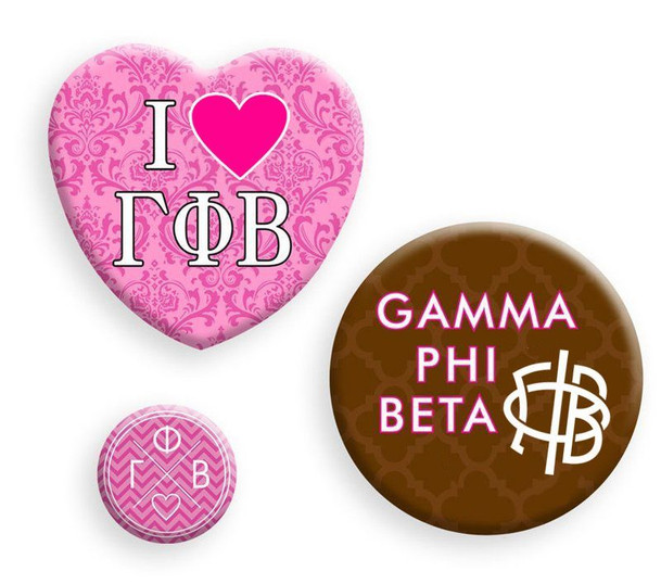 Gamma Phi Beta Button Set