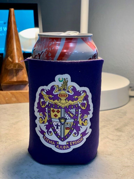 Greek Crest Can Cooler