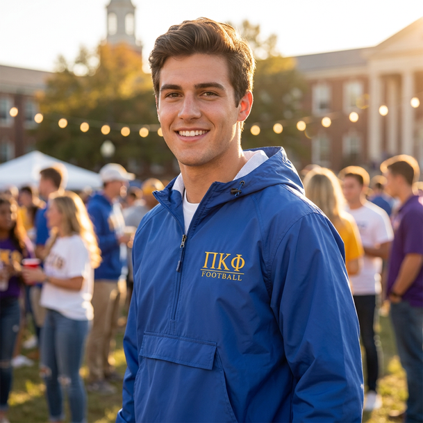 Greek Windbreaker Pullover
